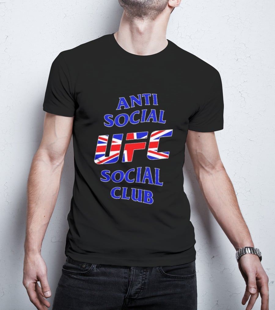 Anti Social Social Club UFC Union Jack Red T-Shirt