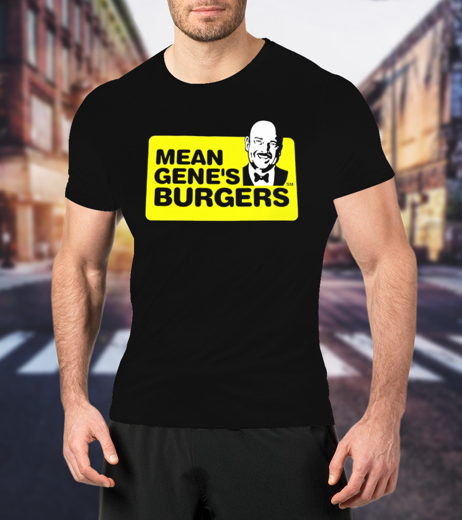 Mean Gene's Burgers Classic Logo With Iconic Bowtie T-Shirt