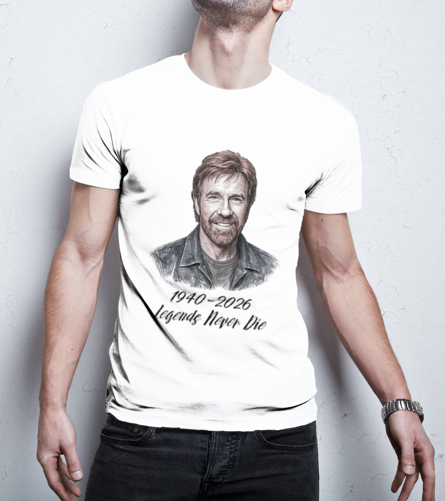 Chuck Norris 1940 2026 Legends Never Die T-Shirt