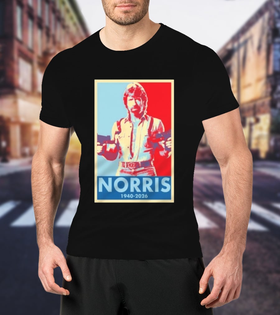 Norris 1940 2026 Retro Tribute With Dual Pistols T-Shirt