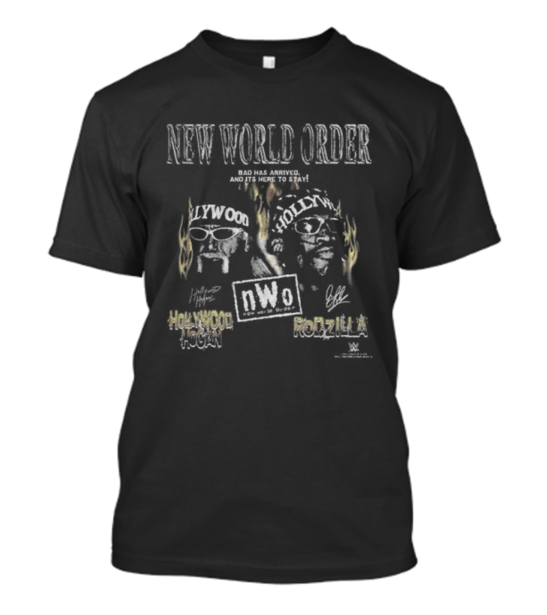 New World Order Dennis Rodman Unstoppable Snow Wash T-Shirt