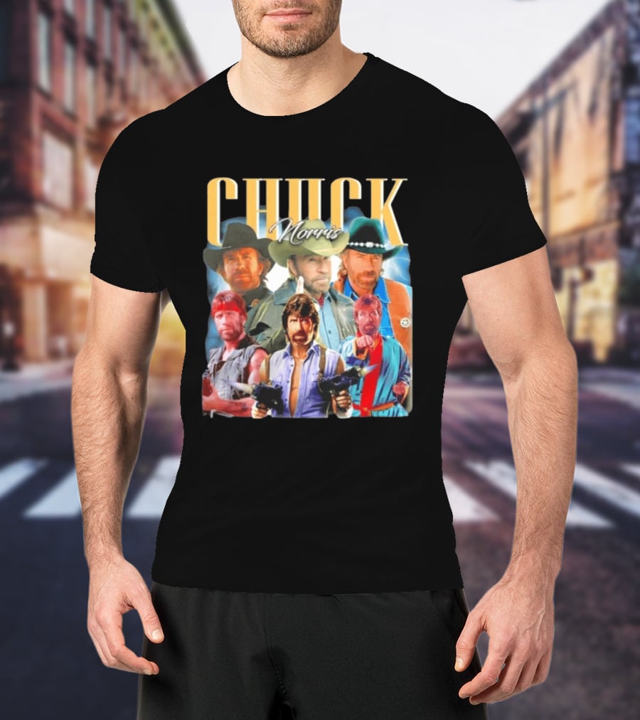 Chuck Norris 1940 2026 Collage Texas Ranger Legend T-Shirt