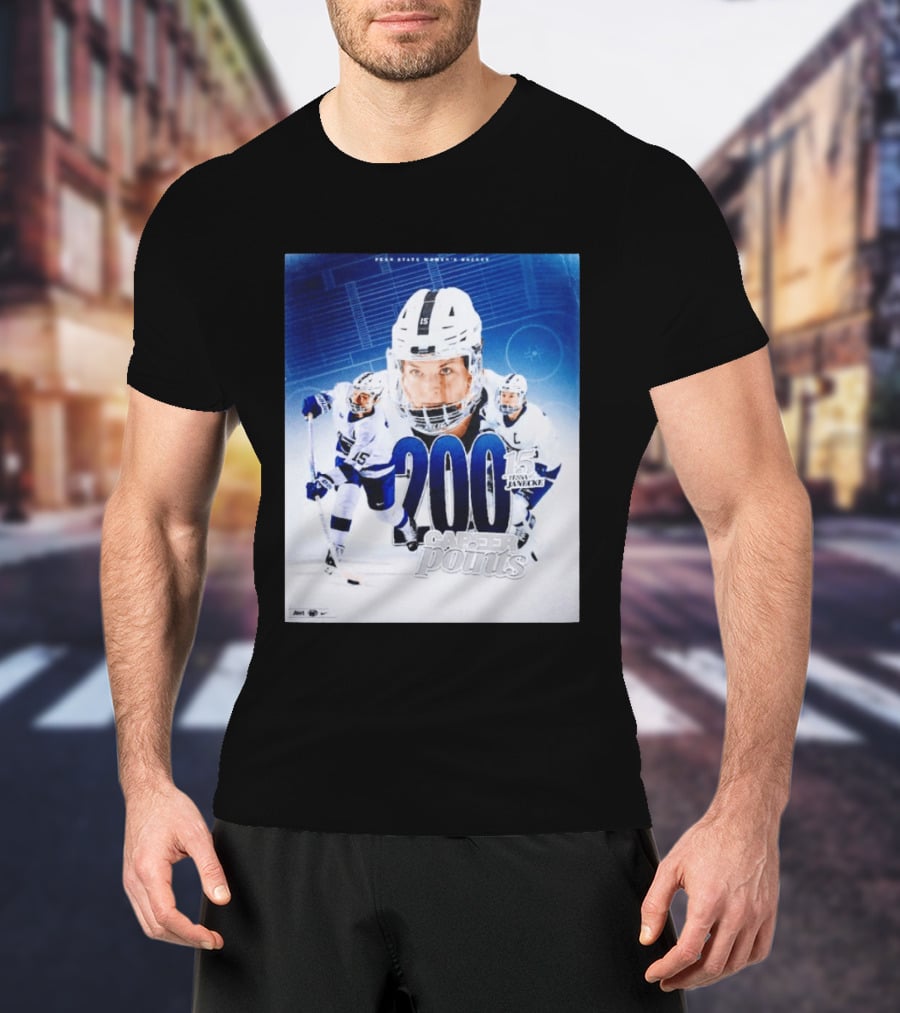 Penn State Women's Hockey Tessa Janecke 200 Career Points T-Shirt