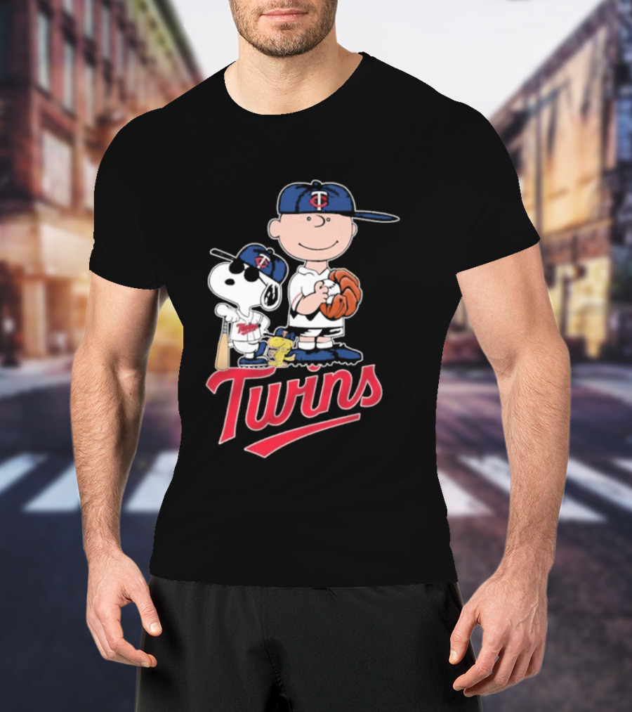 Snoopy 2026 Peanuts Charlie Brown Twins Baseball T-Shirt
