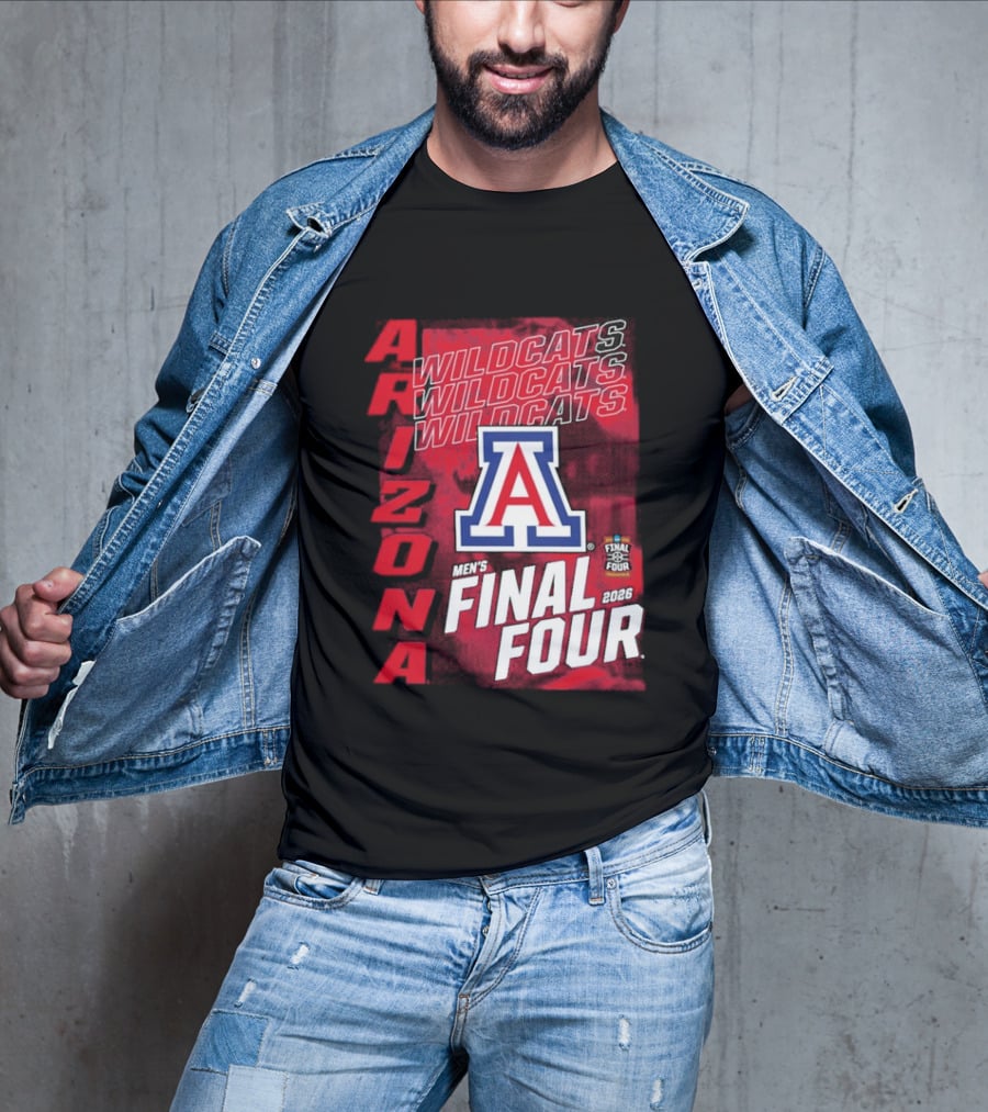 Arizona Wildcats 2026 Men's NCAA Final Four Basketball Tournament T-Shirt