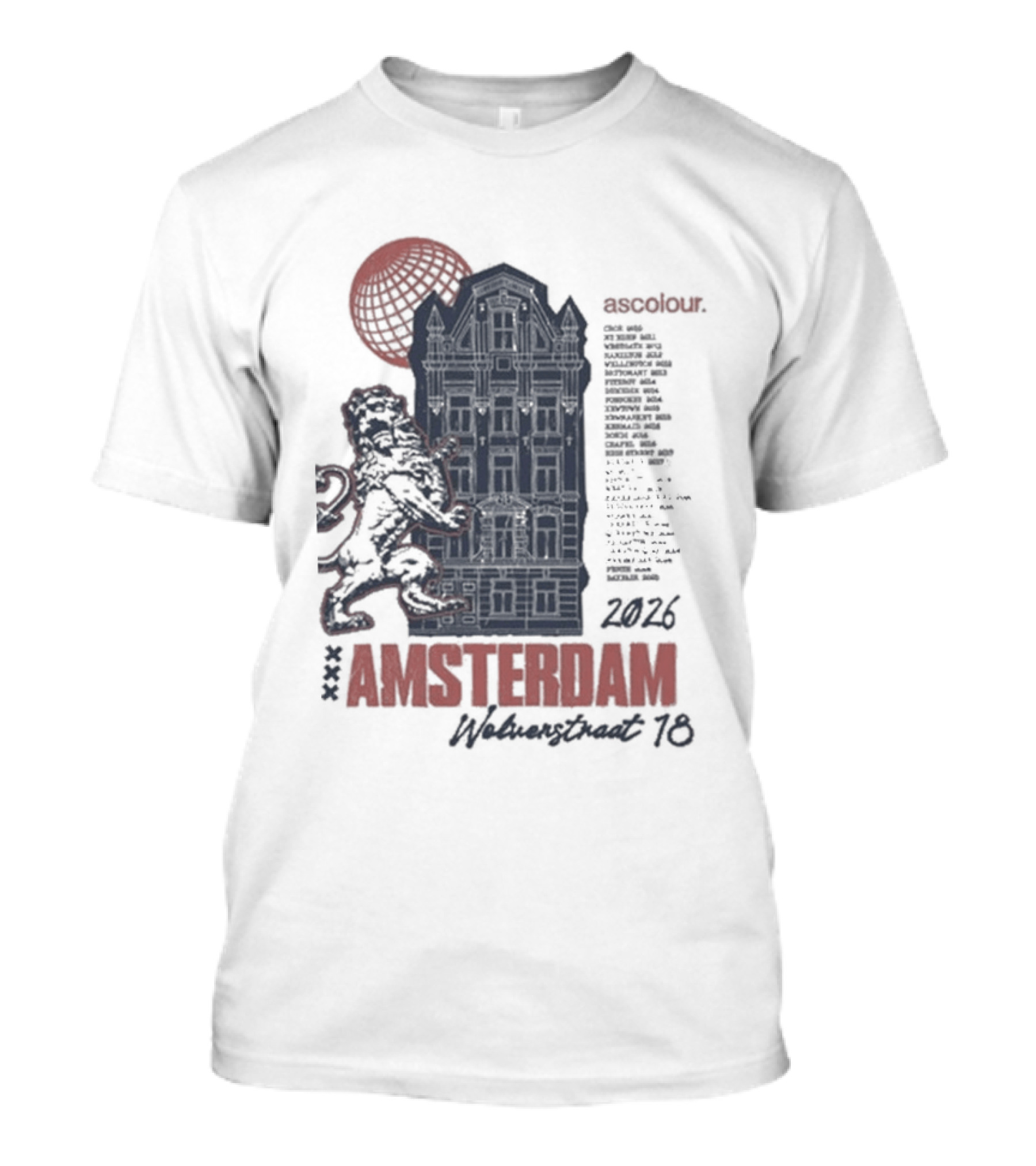 As Colour Amsterdam Opening 2016 Event Lion Element Festival Listing T-Shirt