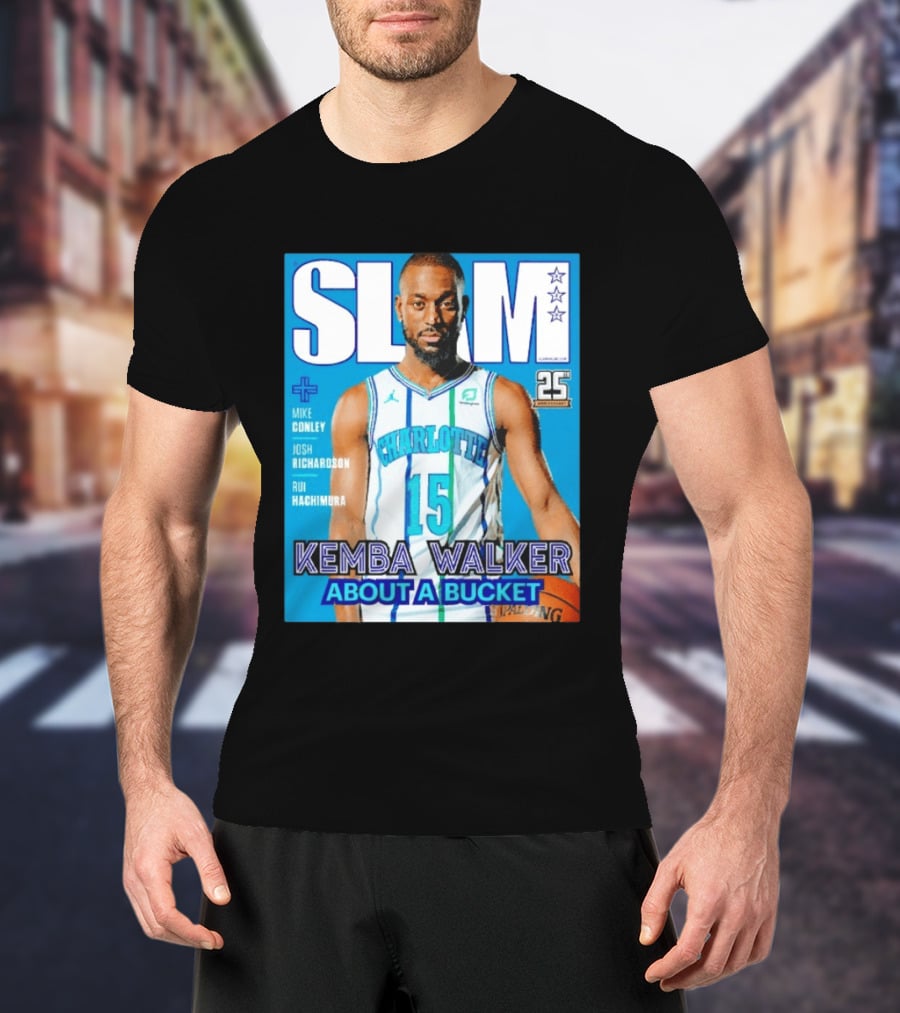 Slam Magazine Kemba Walker Charlotte Hornets About A Bucket Edition T-Shirt