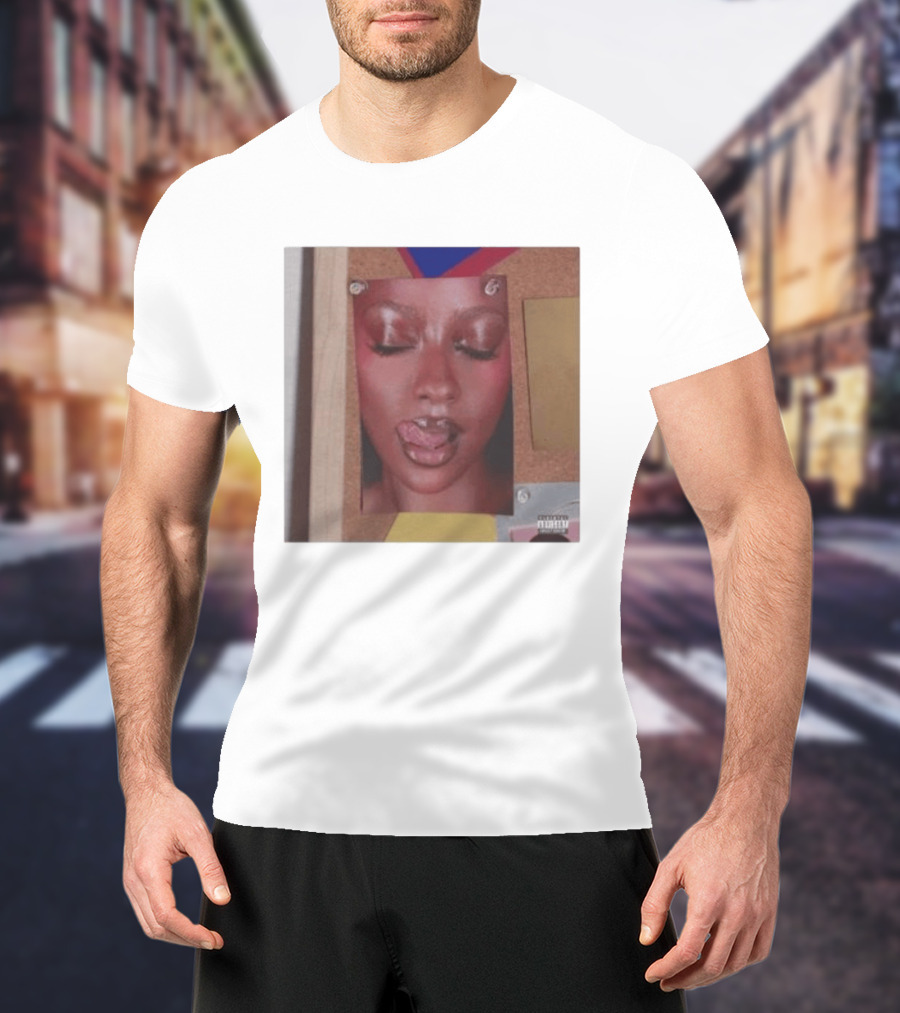 Candy Justine Skye Album Artwork With Portrait And Corkboard Accents T-Shirt