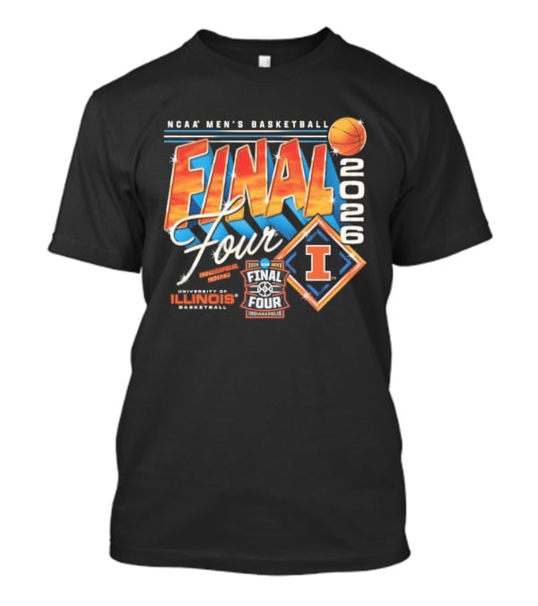 Illinois Fighting Illini NCAA Men's Basketball Final Four 2026 Indianapolis T-Shirt