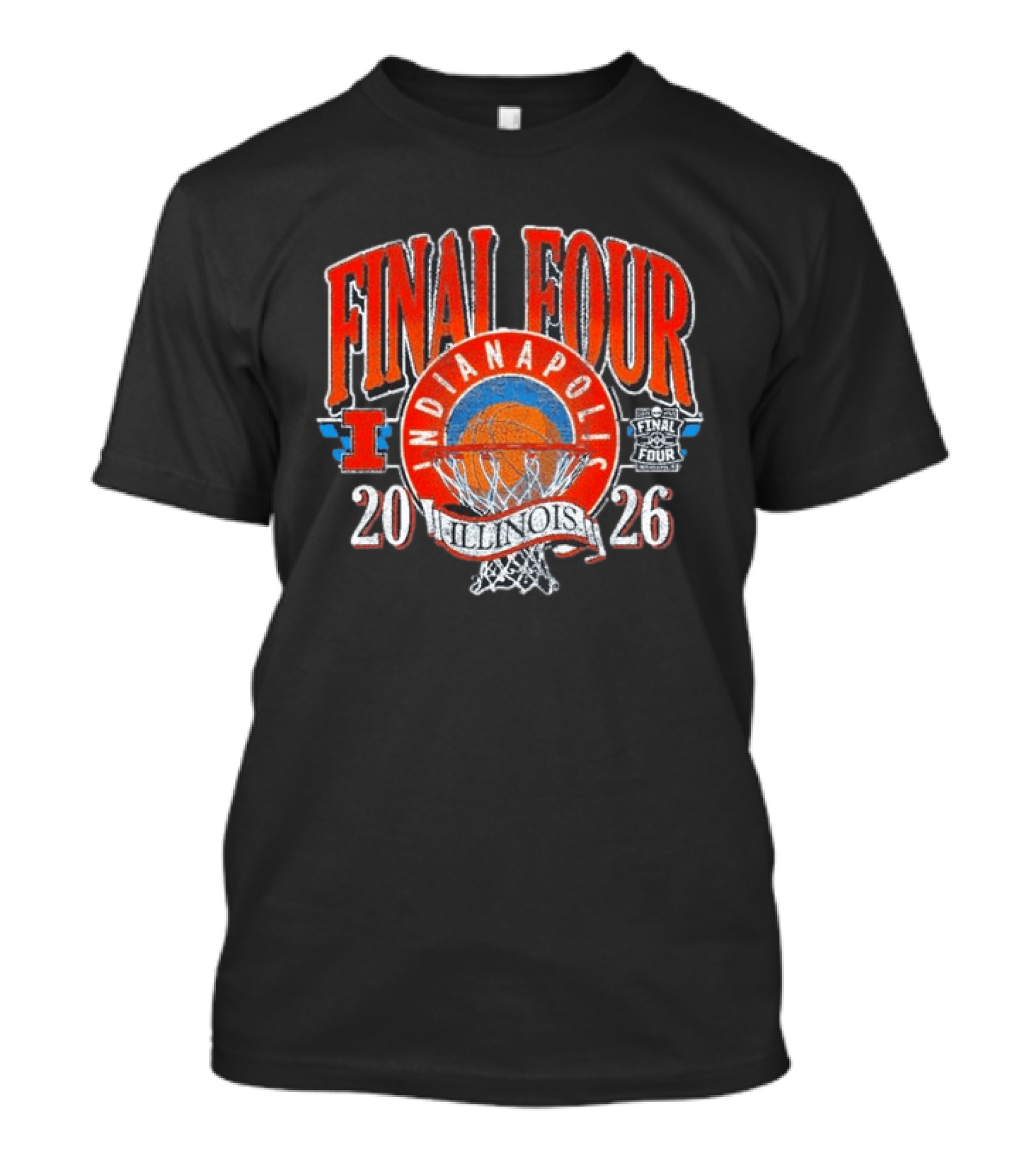 Final Four 2026 Indianapolis Illinois Fighting Illini Basketball T-Shirt