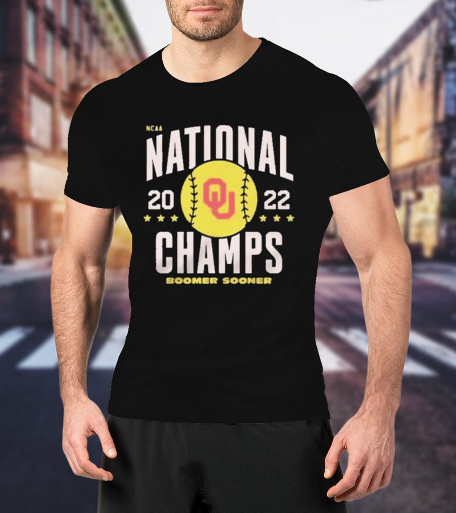 2022 Oklahoma National Champs Boomer Sooner OU Softball T-Shirt