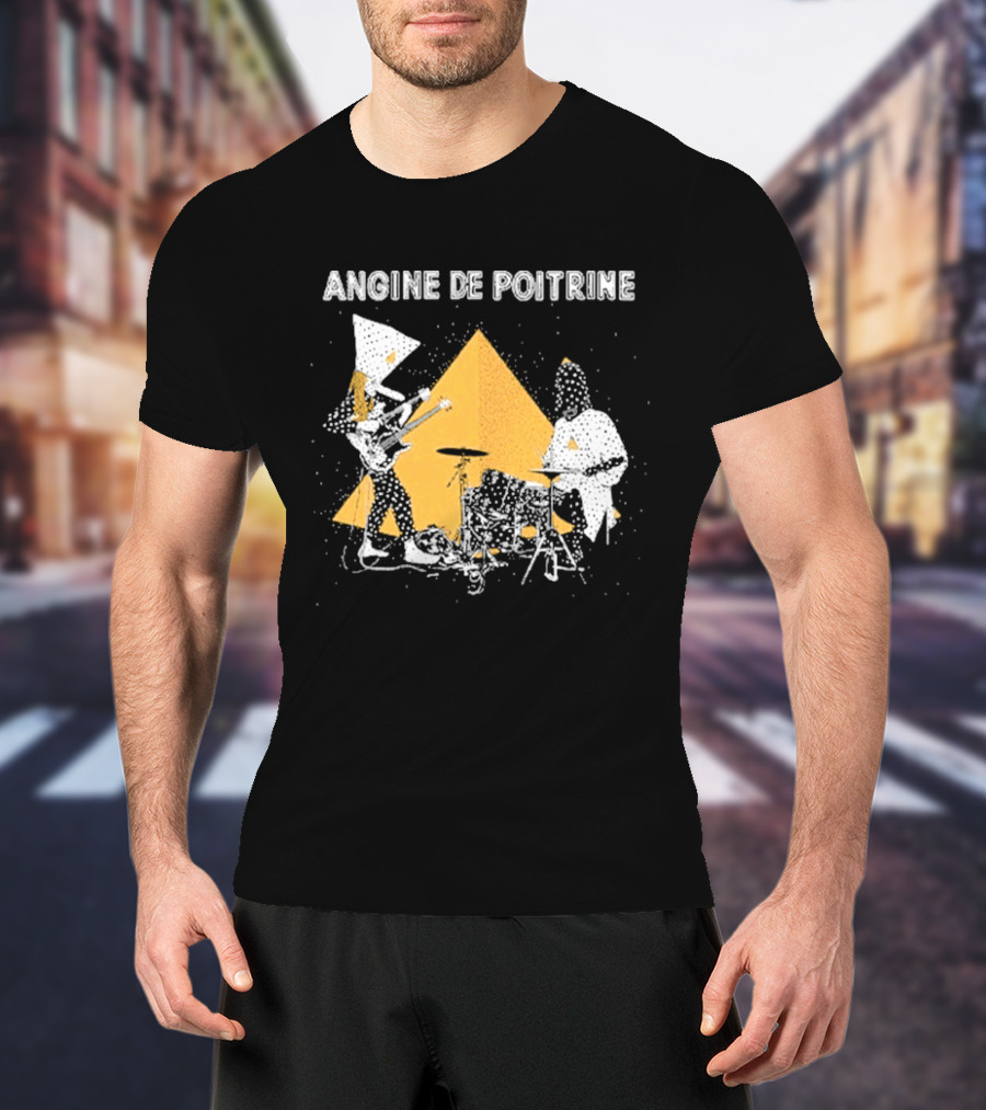 Angine De Poitrine Band Musical Performance With Triangle And Drums T-Shirt