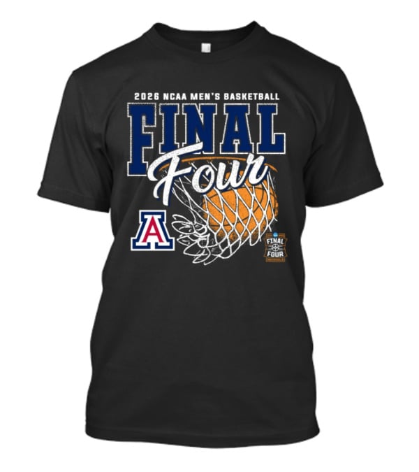 2026 NCAA Men's Basketball Final Four Arizona Wildcats Official Team Gear T-Shirt