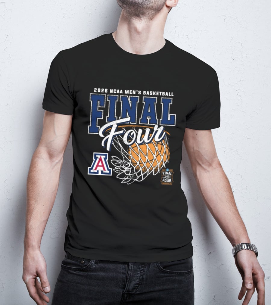 2026 NCAA Men's Basketball Final Four Arizona Wildcats Official Team Gear T-Shirt