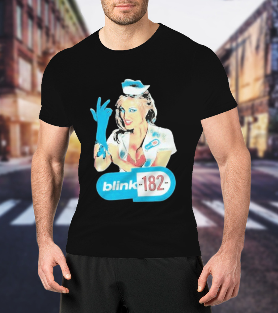 Blink 182 Enema Of The State Nurse Glove T-Shirt