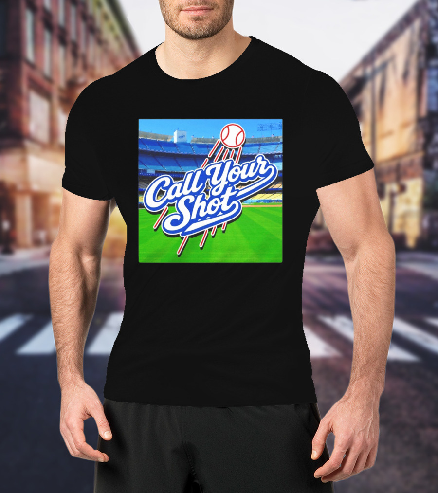 Call Your Shot Los Angeles Dodgers Stadium Baseball T-Shirt