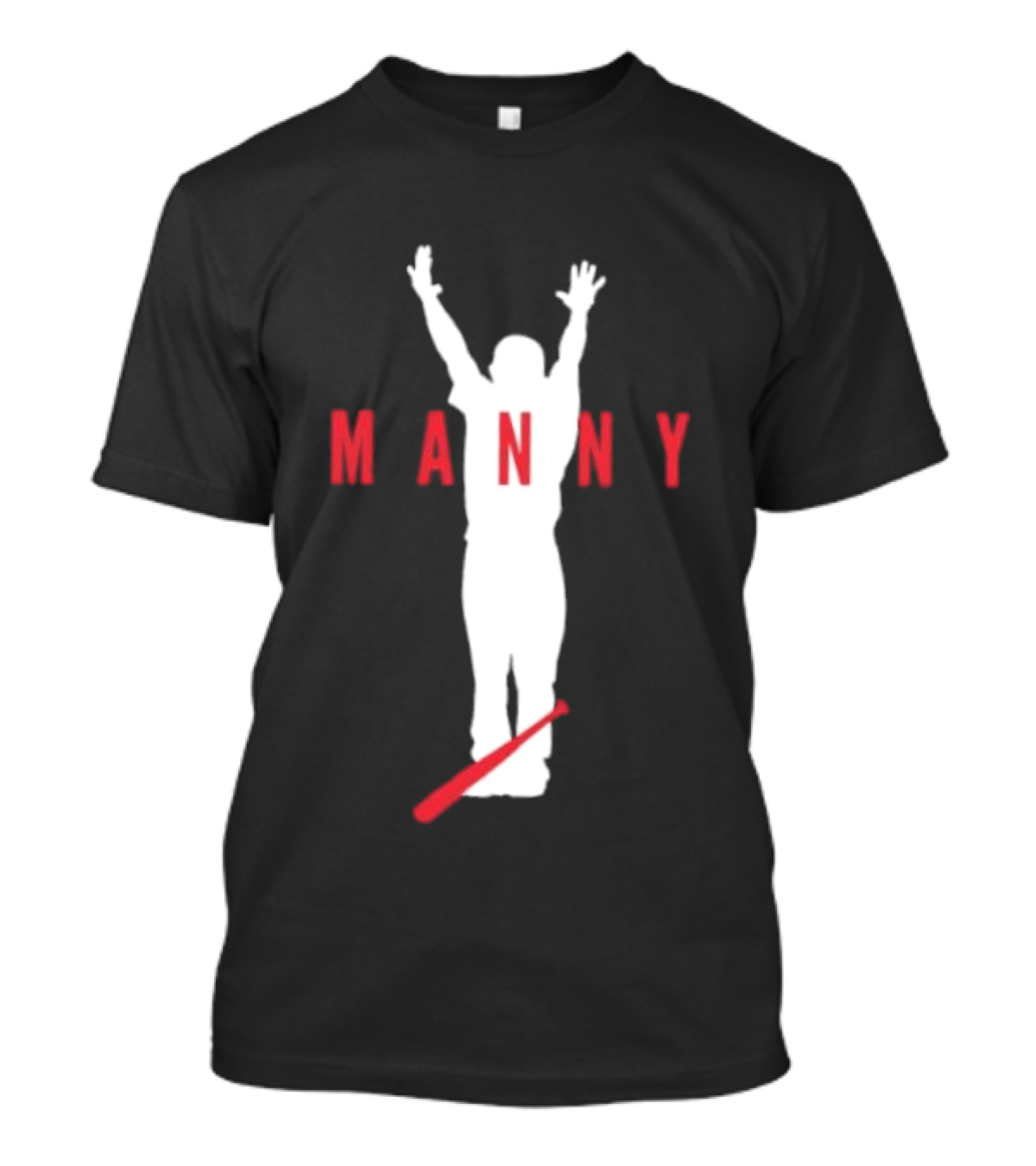 Manny Ramirez MLB Legends Iconic Celebration Baseball Bat T-Shirt