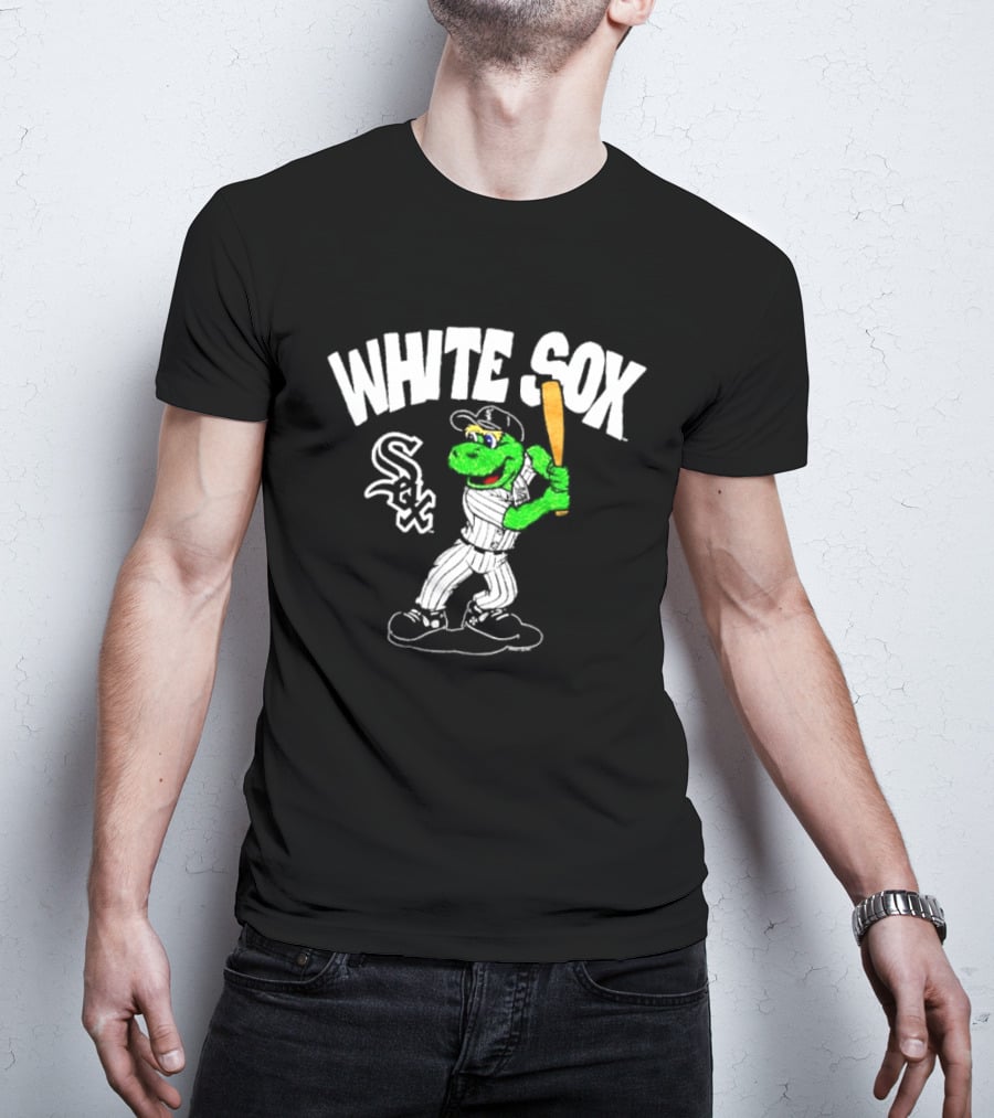 Chicago White Sox Southpaw Mascot Batting Baseball Team T-Shirt