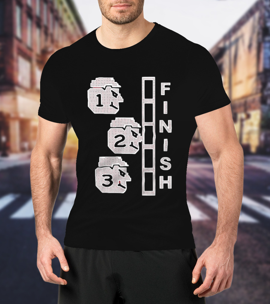 The Great Red Race Cincinnati Reds Finish Line Illustrations T-Shirt