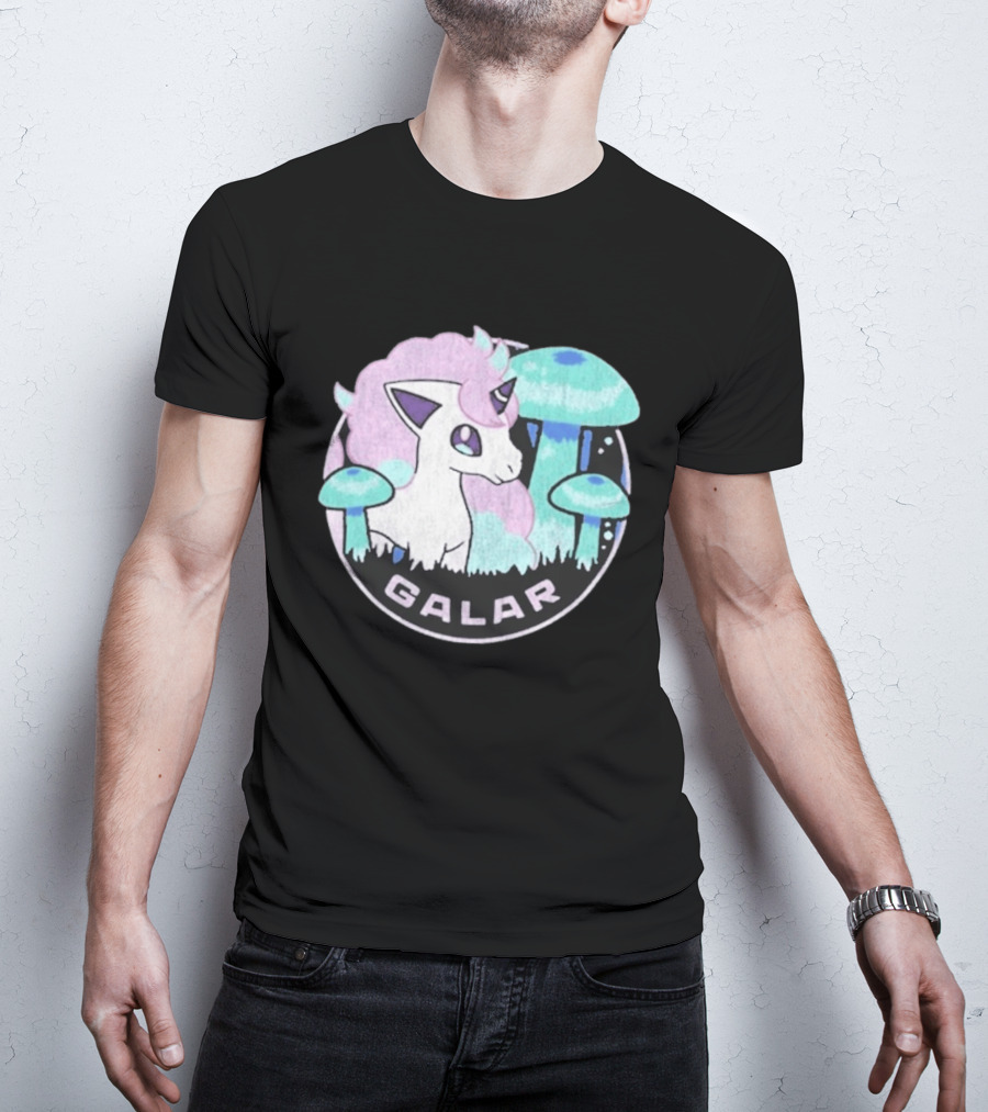 Pokémon Galar Rapidash Pastel Mushroom Adventure T-Shirt