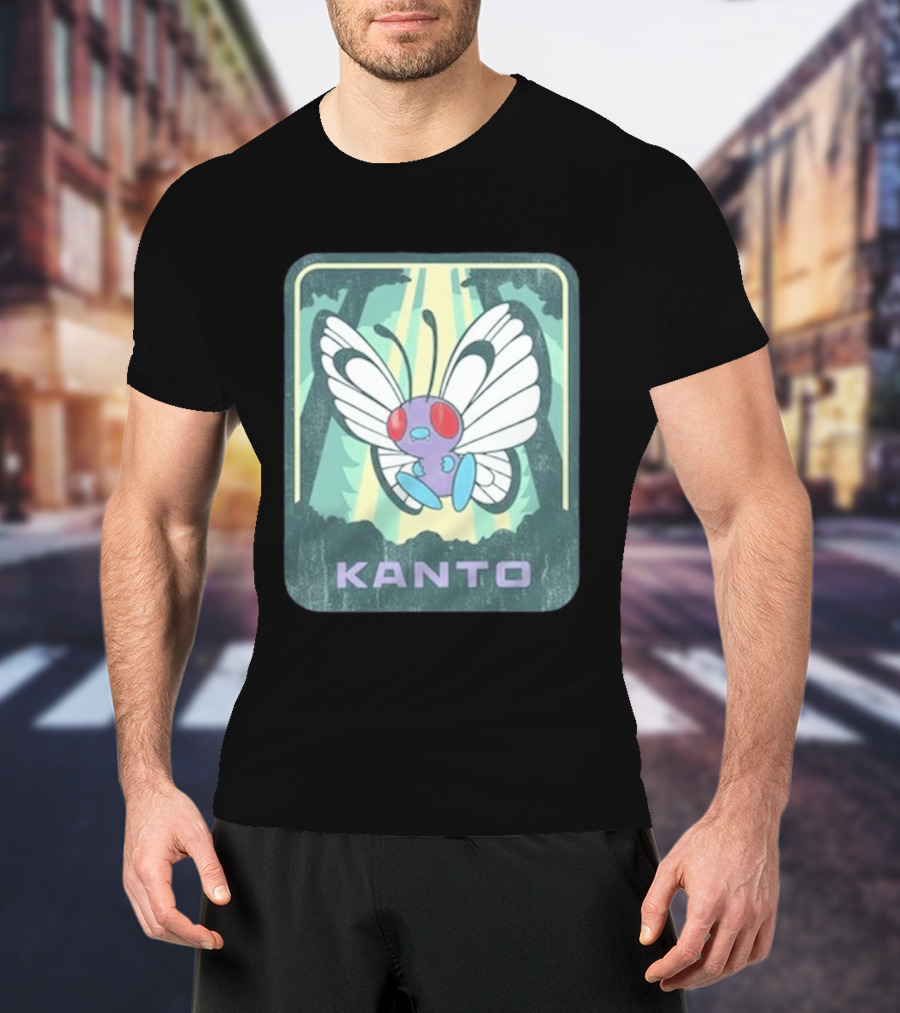 Kanto Explore Pokémon Butterfly Woods Adventure T-Shirt