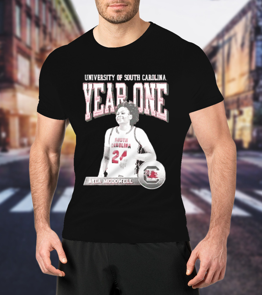University Of South Carolina Year One Ayla McDowell South Carolina Gamecocks T-Shirt