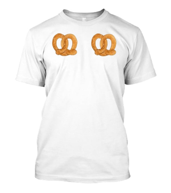 Pretzel Boobs Classic Salty Snack Humor T-Shirt