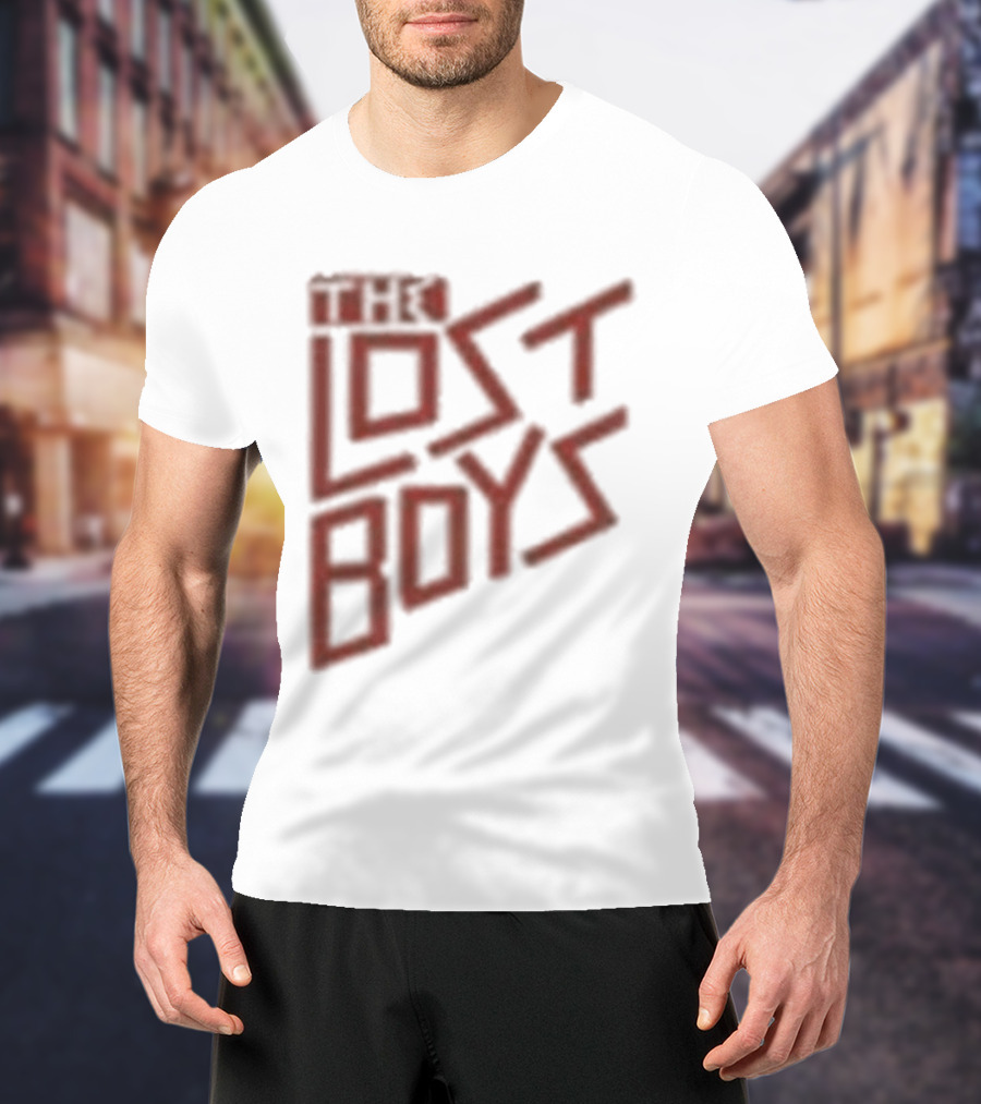 The Lost Boys Concert Crop Top 80s Retro Font T-Shirt