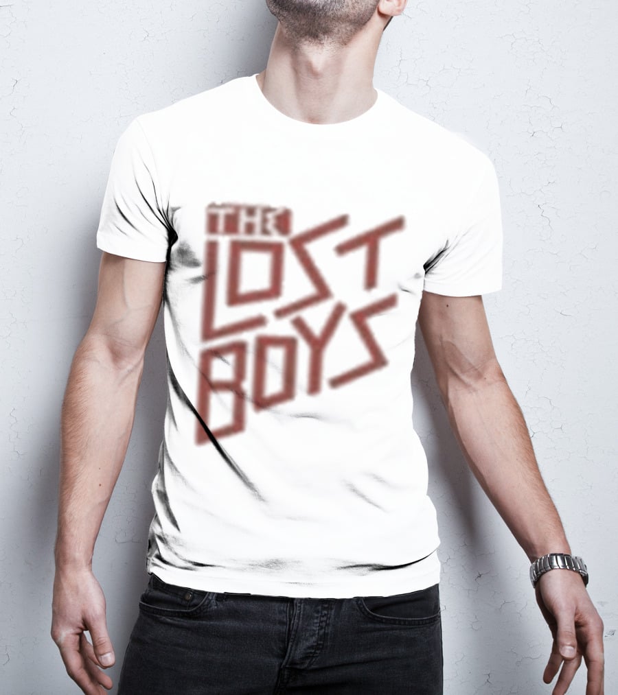 The Lost Boys Concert Crop Top 80s Retro Font T-Shirt
