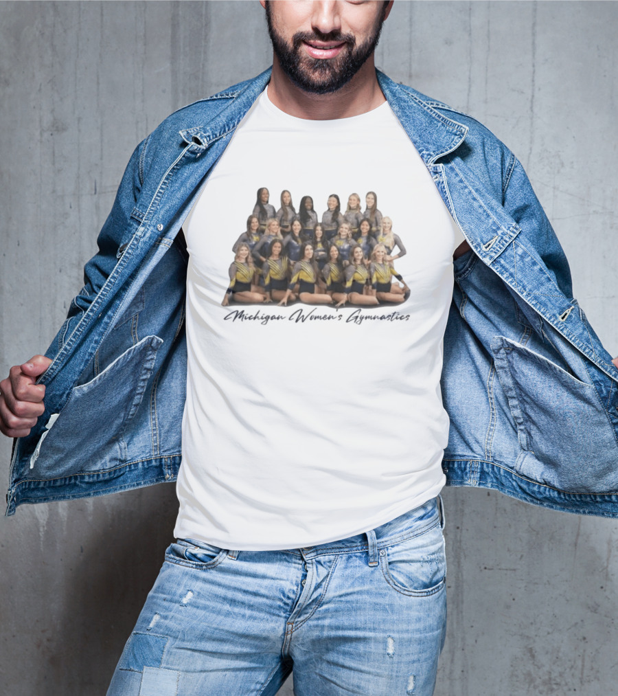Michigan Wolverines Gymnastics Team 2023 50th Anniversary T-Shirt