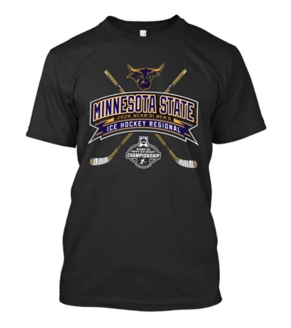 Minnesota State Mavericks 2026 NCAA DI Men's Ice Hockey Regional Championship Event T-Shirt