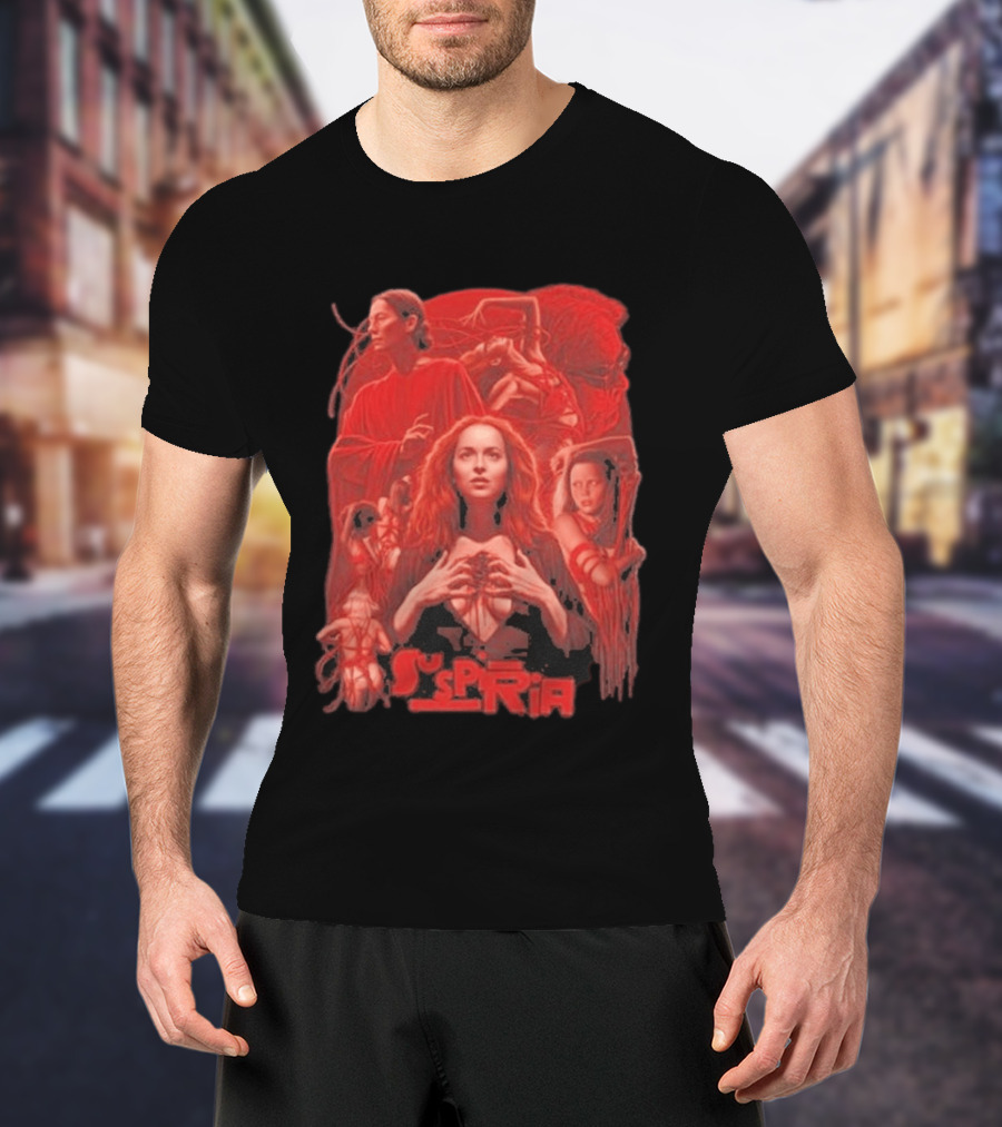 Suspiria 2018 Horror Movie Red Aesthetic Cast Collage T-Shirt