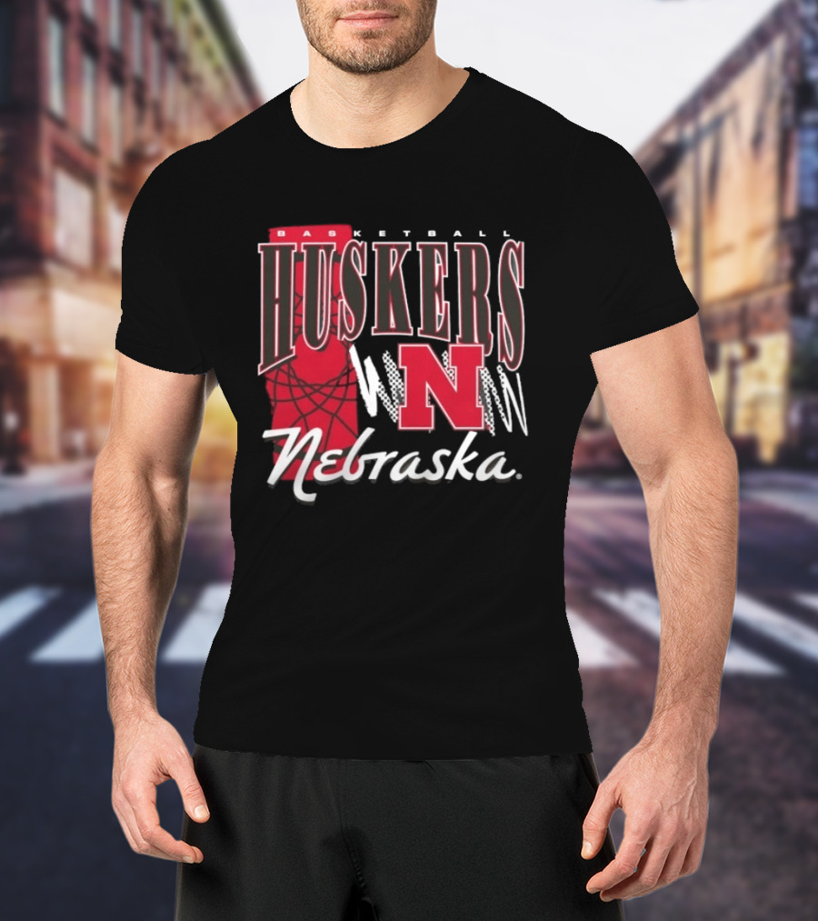 Basketball Huskers N Nebraska T-Shirt
