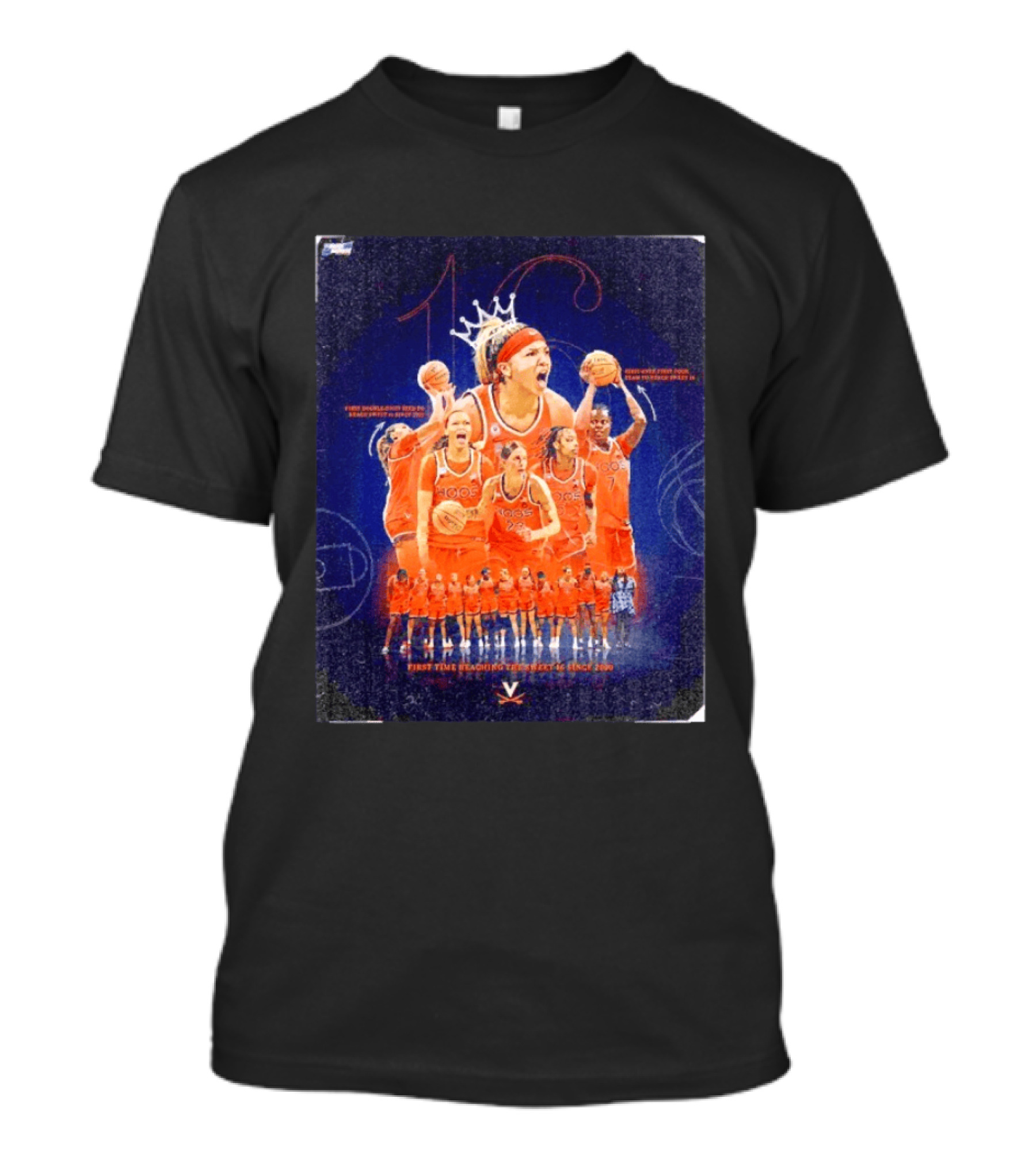 Virginia Cavaliers 2023 Women's Basketball Sweet 16 March Madness Triumph T-Shirt