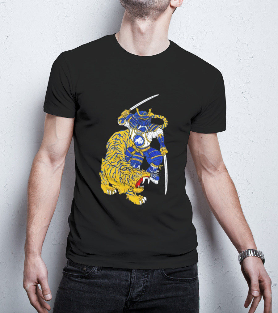Warpath Buffalo Sabres Samurai With Tiger T-Shirt