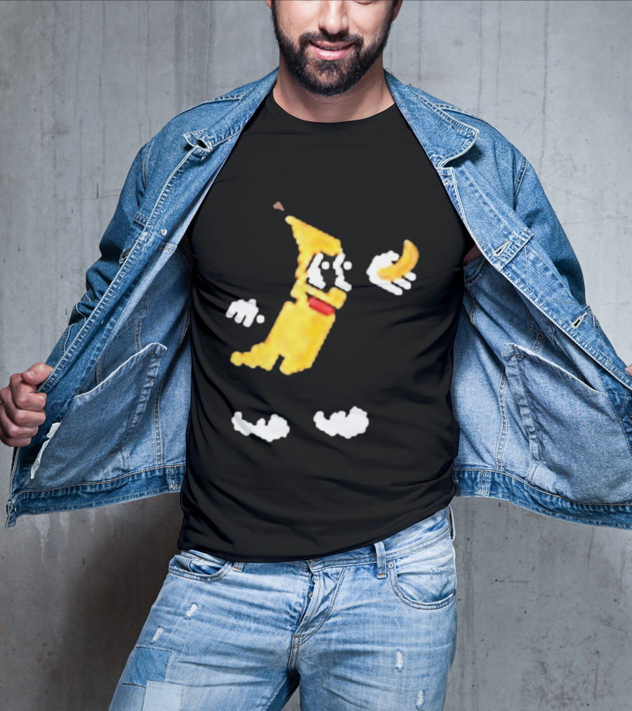 Spacex Banana Pixelated Cartoon T-Shirt