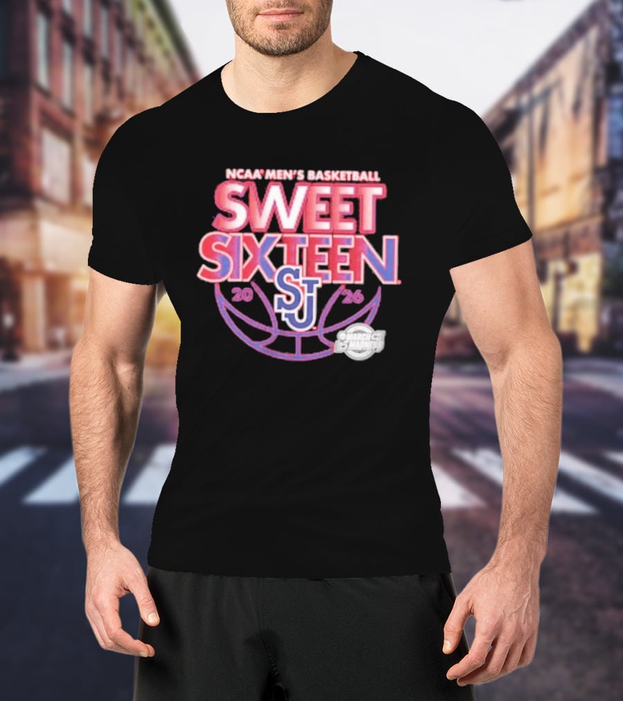 NCAA Men's Basketball Sweet Sixteen 2026 St. John's Red Storm T-Shirt