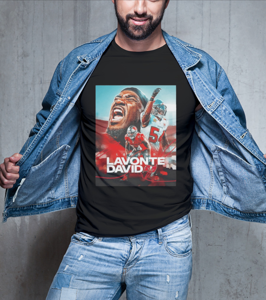 Lavonte David Legend Tampa Bay Buccaneers NFL Collage T-Shirt