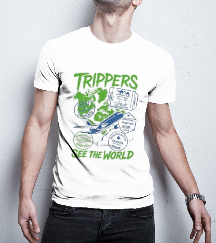 Trippers Travel Explore Adventure See The World T-Shirt