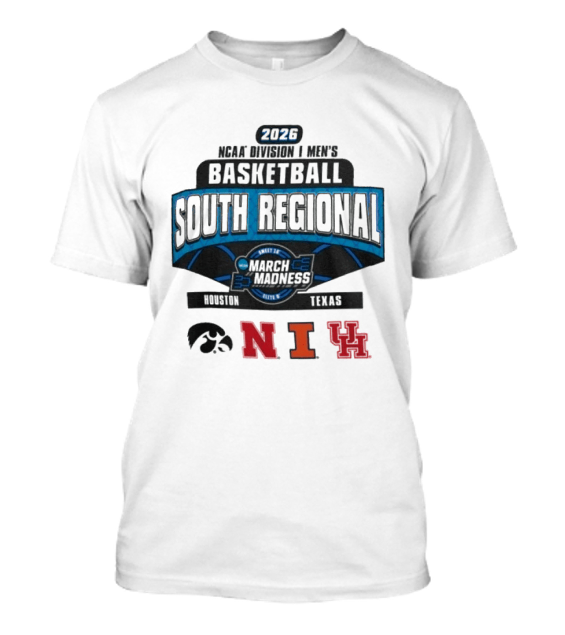 2026 NCAA DI Men's Basketball March Madness South Regional Iowa Northern Illinois Texas T-Shirt