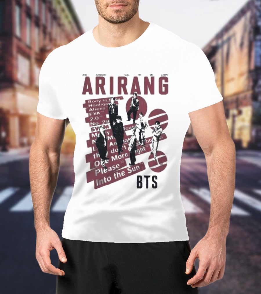 Arirang BTS Kpop Comfort Colors Jungkook Jimin Suga RM V Jin Jhope T-Shirt