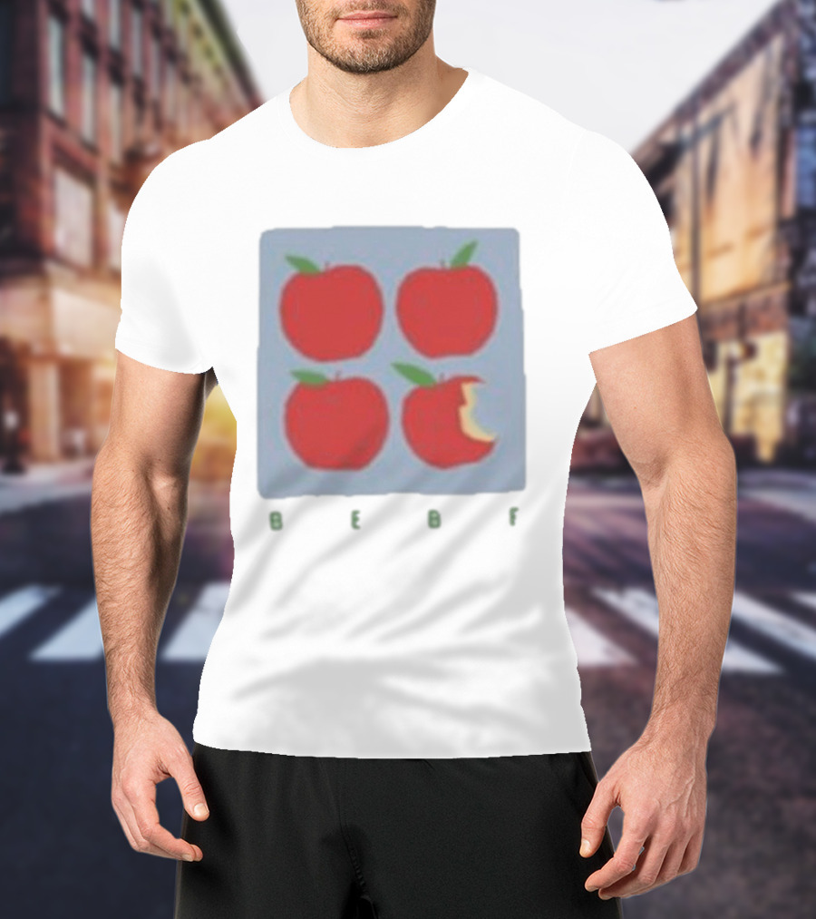 Bebe Stockwell Apple Pop Art Four Red Apples With Bite T-Shirt