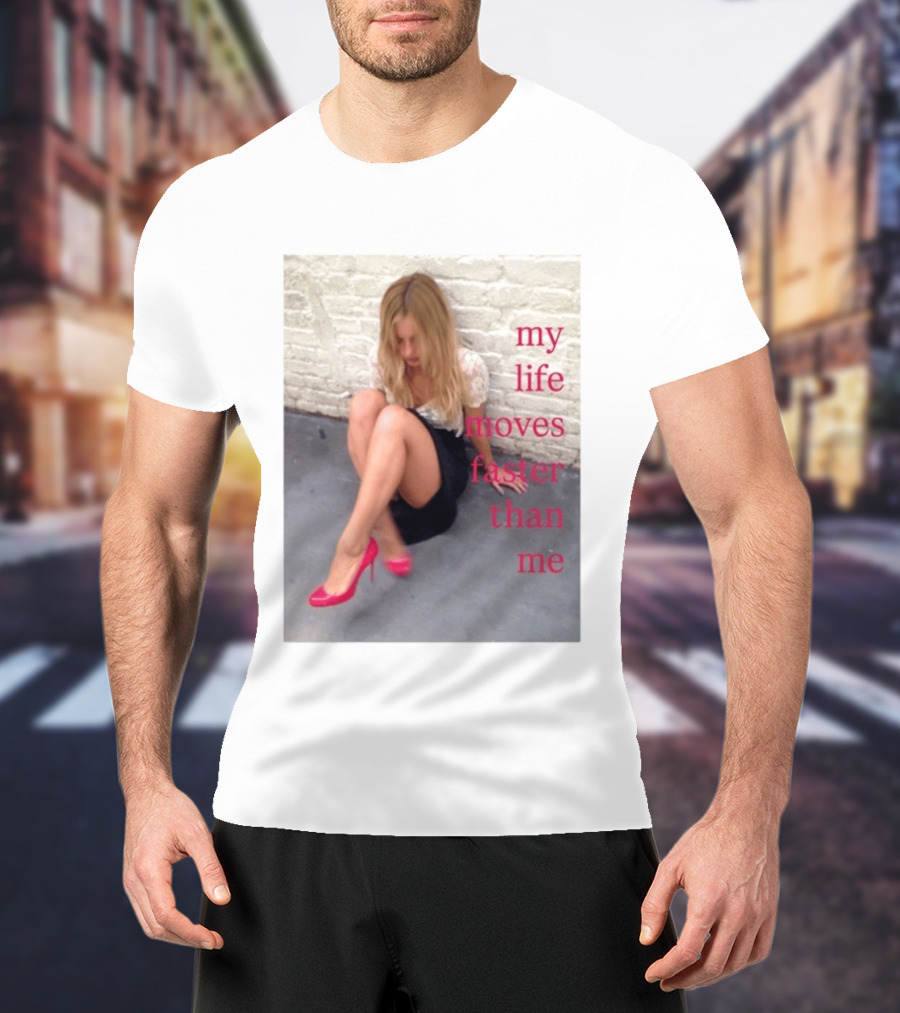 My Life Moves Faster Than Me Fashion Red Heels T-Shirt