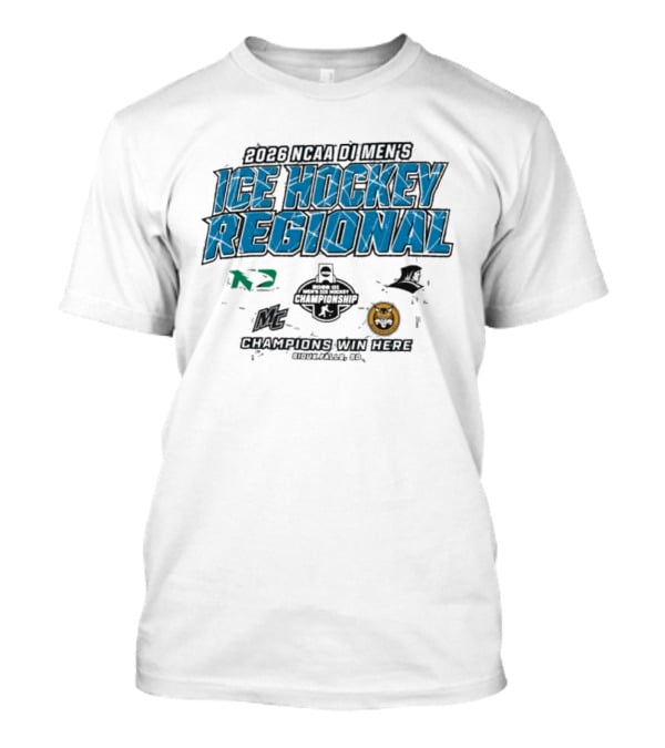 2026 NCAA DI Men's Ice Hockey Regional Championship Sioux Falls Champions Win Here T-Shirt