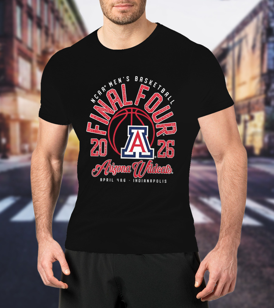 2026 NCAA Men's Basketball Final Four Arizona Wildcats Tournament T-Shirt