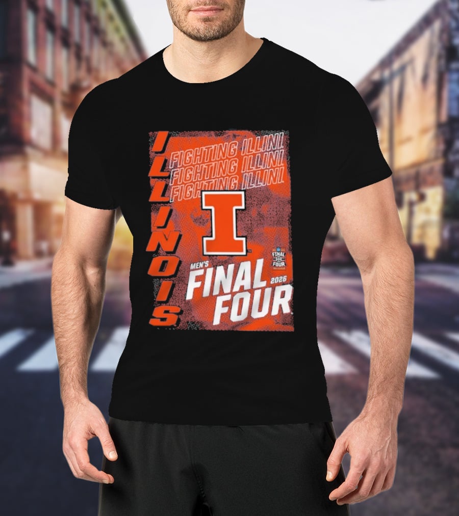 Illinois Fighting Illini Men's Final Four 2026 Basketball T-Shirt