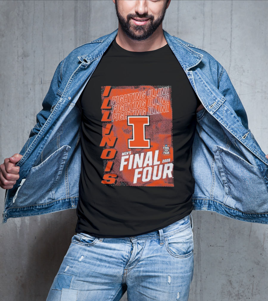 Illinois Fighting Illini Men's Final Four 2026 Basketball T-Shirt