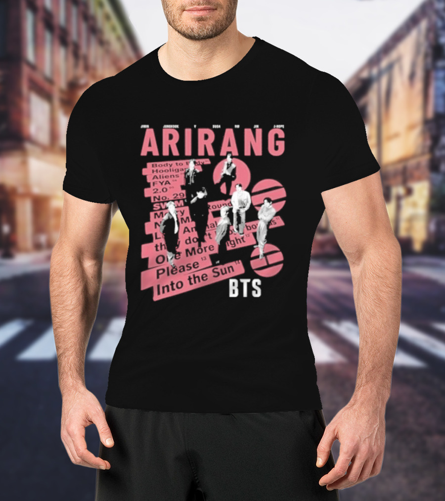 BTS Arirang World Tour 2026 Concert Please Into The Sun T-Shirt