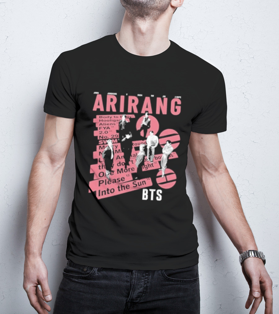BTS Arirang World Tour 2026 Concert Please Into The Sun T-Shirt