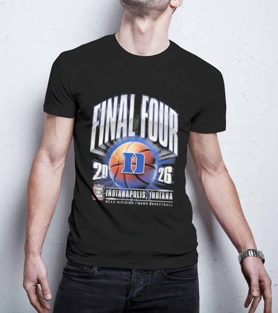 Duke Blue Devils 2026 Final Four NCAA Men's Basketball Tournament March Madness Indy T-Shirt